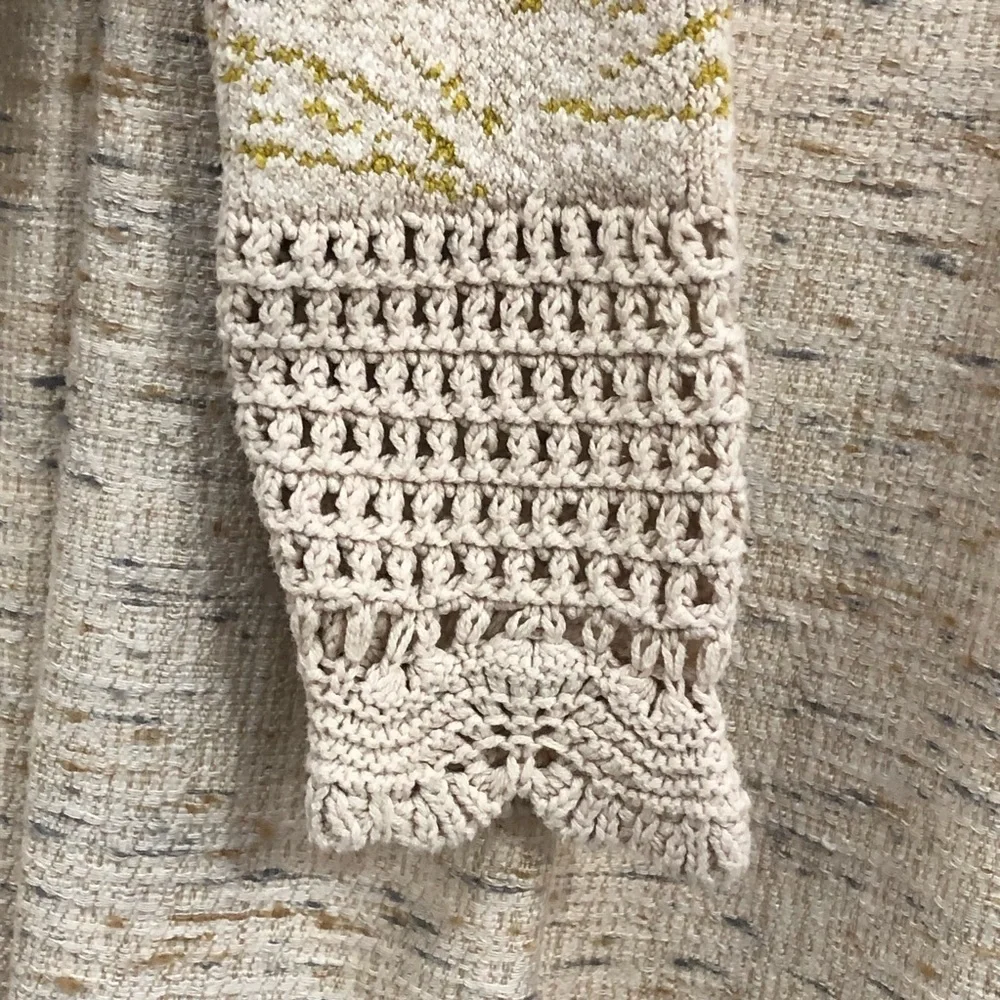 Free People In The Mix Jacquard Cuff Thermal Top